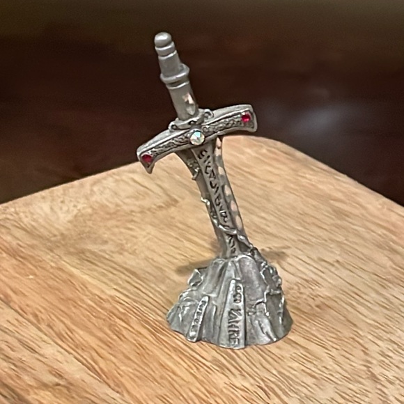 Vintage Pewter Excalibur Sword